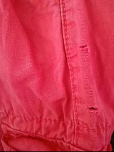 Women Red Cargo Pant