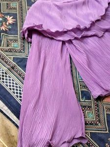 Lavender Pleated Top