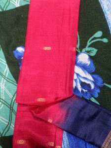 Red &amp; Blue Saree