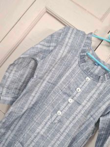 Striped Grey Kurta
