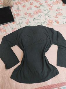 Embroidered Gray short kurti