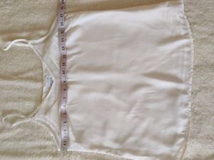 White Sheer V-Neck Tank