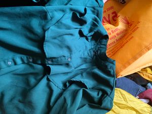 Green Office Wear Shirt