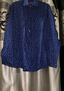 Patterned Button-Down Shirt
