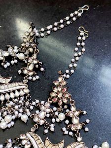 Parinika Earrings With Ear Chains