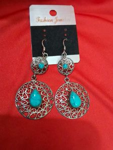 4 Oxidized Silver Earrings