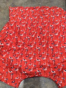 Red Flamingo Print Top