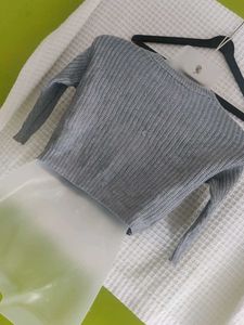 SHEIN Gray Knit Sweater