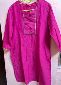 Pink Kurta For Office And Daily Wear