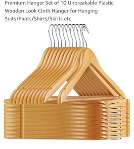 UNBREAKABLE PREMIUM QUALITY PLASTIC HANGER SET