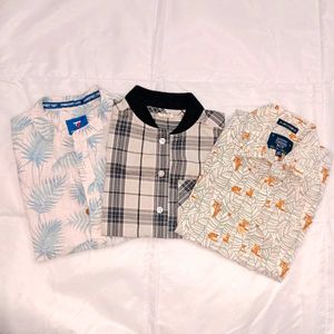 Boys' Button-Down Shirt Bundle(Pack Of 3)