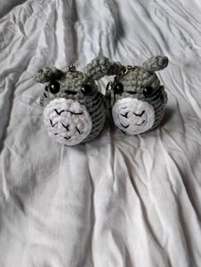 Crochet Totoro Keychain