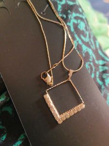 New Diamond Light Weight Chain With Pendant
