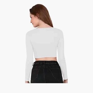Women Full Sleeve Tank Crop Top