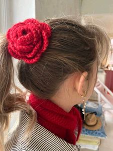 Crochet Flower Hair Clip