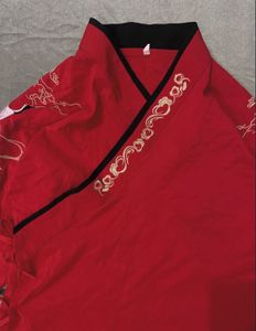 Red Embroidered Hanfu Top