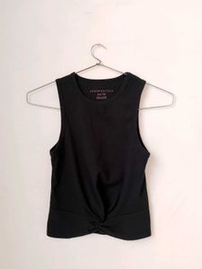 Branded Black Tank Top.