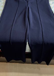 Navy Blue Wide Leg Pants
