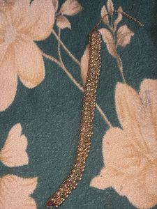 Boho Style Gold Tone Beaded Belt