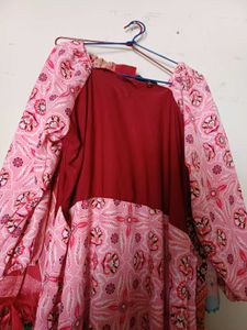 Stylish maroon Printed Kurta