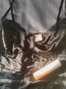 Silky Black Cami Top