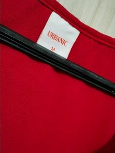 Urbanic Ruffle A-Line Red Dress (Women&#39;s)