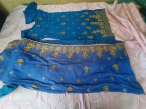 Blue Embroidered Kurta