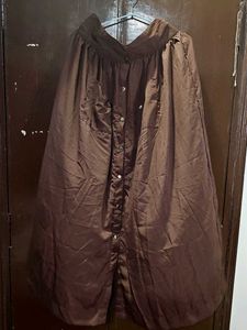 A Solid MAXI Puff Skirt