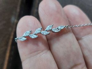 New 925 silver leaf pattern Bracelet