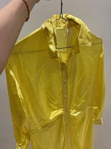 Yellow Shirt Dress