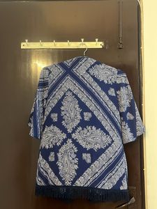 Blue Ethnic Shrug