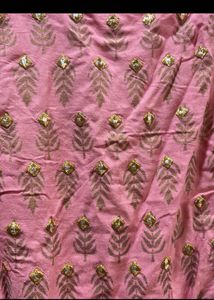 Layered Foil Print Kurti Dress