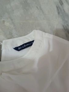 Women Mast &amp; Harbour White Ruffle Top