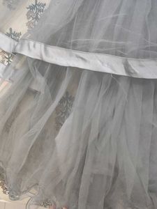 Elegant Grey Ethnic Gown