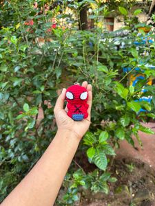 Spiderman Crochet Keychain