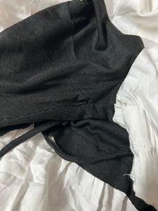 Chic Black &amp; White Corset Top