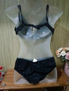 Sparkling Black Bikini Set