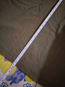 DARK  OLIVE  DENIM  SKIRT