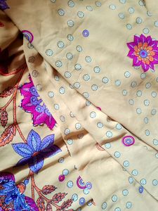 Floral Print Fabric Saree