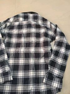 Plaid Flannel Shirt, M Size