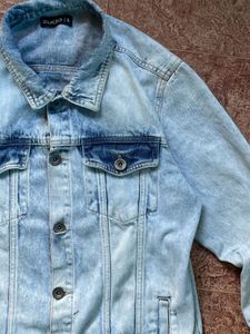 Denim Jacket (Blue) SIZE (L)