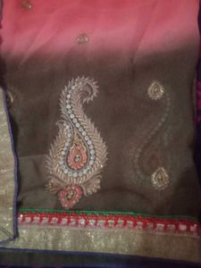 Elegant Embroidered Saree