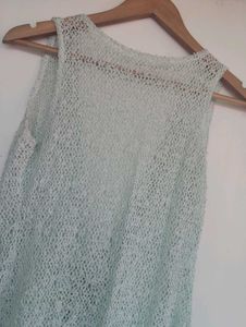 Crochet Tie-Front Vest