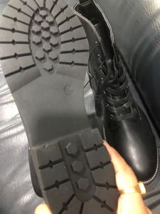 Black Lace-Up Boots