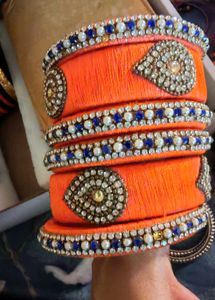 Silk Thred Bangles set