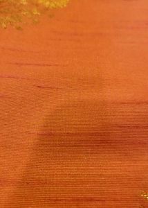 Elegant Orange Silk Saree