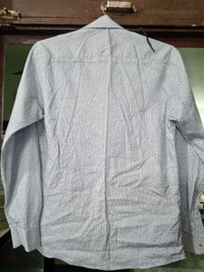 White Printed Partywear Shirt For Men