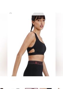 PUMAWomen Sports Lightly Padded Bra (Black)