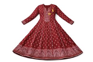 Elegant Maroon Anarkali Kurta