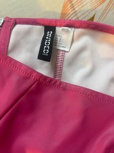 hnm hot pink corset